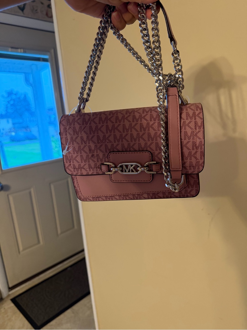 Michael Kors Heather extra-small logo crossbody bag